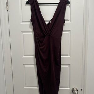 M Boutique SEVEN SISTERS - deep purple velvet dress